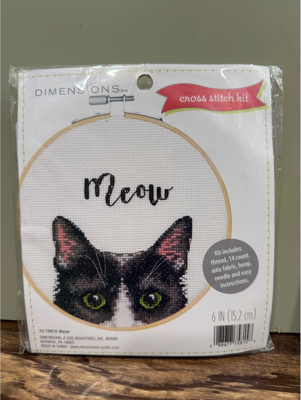 Dimensions Meow Counted Stitch Kit